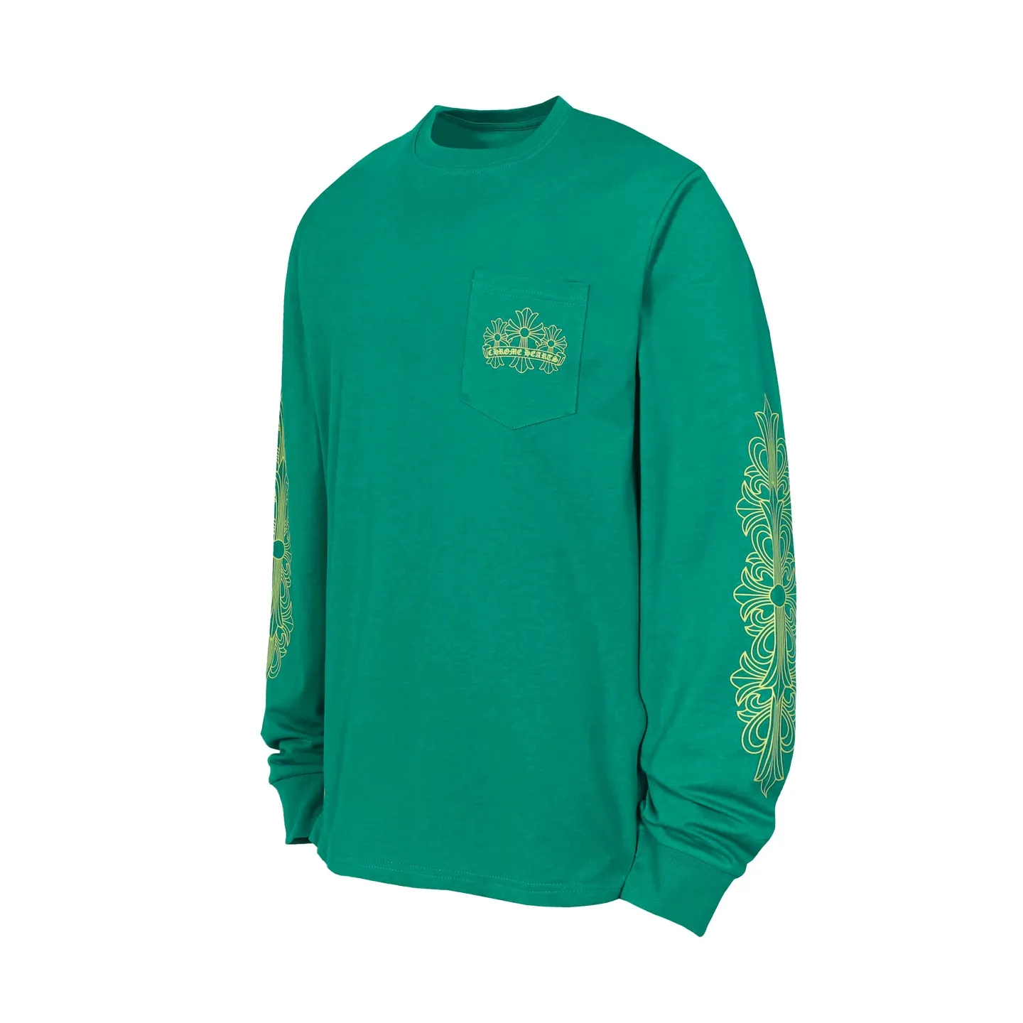 P160 K2144 Cross-border model, please do not place an order if you pursue quality. -Chrome Hearts/Chrome Hearts Sanskrit horseshoe printed popular long-sleeved T-shirt -High weight, high density and high quality. The wool is soft, delicate and skin-friendly. It feels soft and silky. It has excellent warmth and skin-friendly properties.